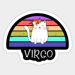 Cat Horoscope Virgo Sticker